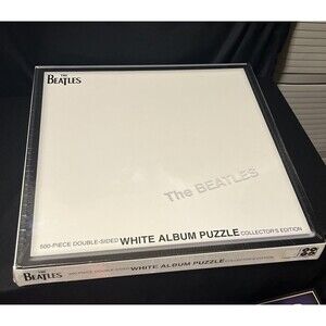 New The Beatles 500 Piece Double Sided White Album Puzzle Collector's Edition